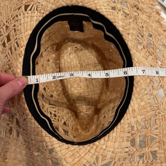 Rag & Bone straw hat with blue ribbon! NWOT - Picture 8 of 11